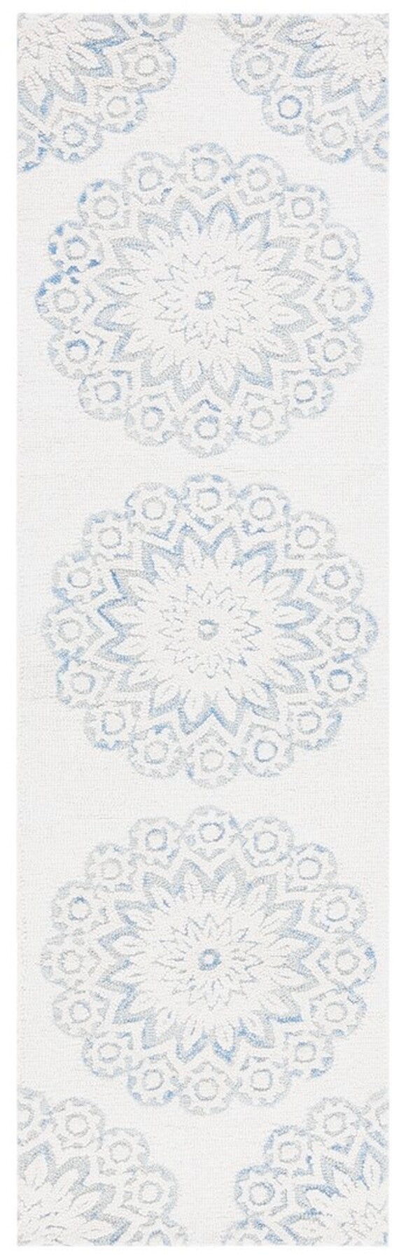 Safavieh Blossom 108 Hand Tufted Country and Floral Rug Ivory / Blue BLM108M-4