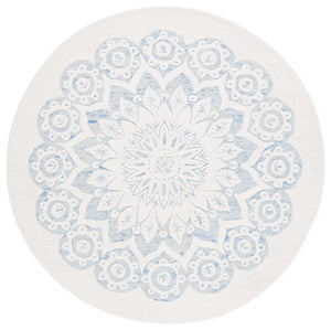 Safavieh Blossom 108 Hand Tufted Country and Floral Rug Ivory / Blue BLM108M-4