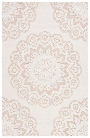 Safavieh Blossom 108 Hand Tufted Country and Floral Rug Ivory / Light Brown BLM108T-4