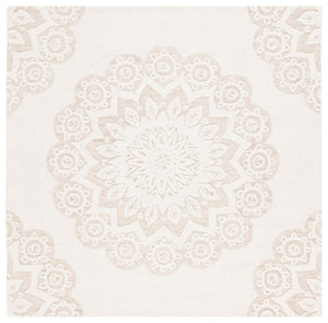 Safavieh Blossom 108 Hand Tufted Country and Floral Rug Ivory / Light Brown BLM108T-4