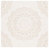 Safavieh Blossom 108 Hand Tufted Country and Floral Rug Ivory / Light Brown BLM108T-4