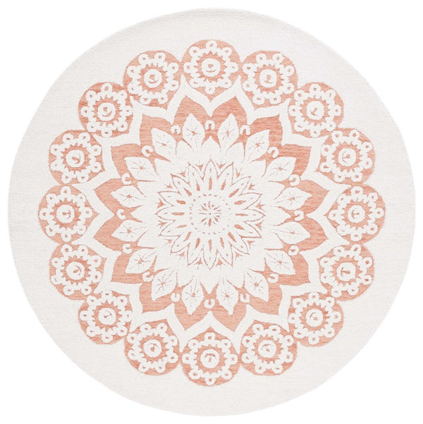 Safavieh Blossom 108 Hand Tufted Country and Floral Rug Ivory / Pink BLM108U-4