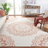 Safavieh Blossom 108 Hand Tufted Country and Floral Rug Ivory / Pink BLM108U-4