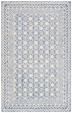 Safavieh Blossom 114 Hand Tufted  Rug IIX Blue / Ivory BLM114M-216