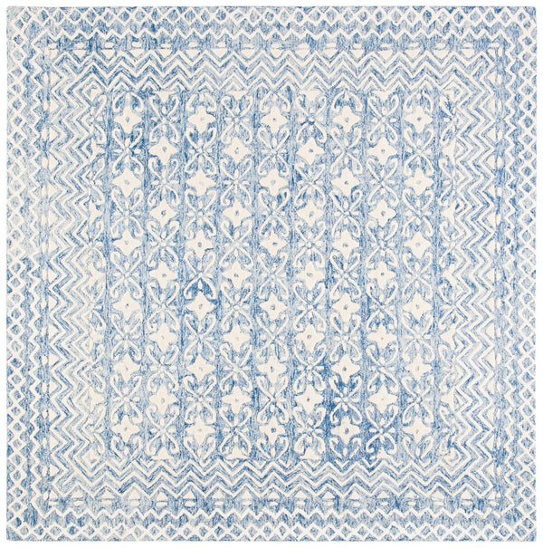 Safavieh Blossom 114 Hand Tufted  Rug IIX Blue / Ivory BLM114M-216