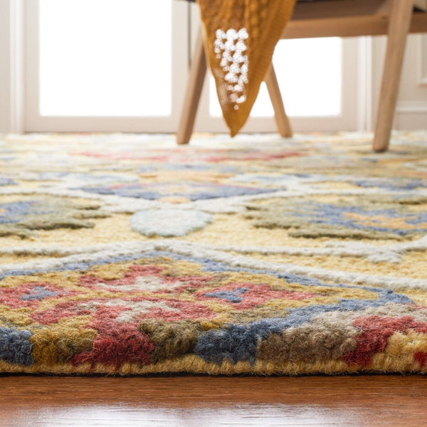 Safavieh Blossom 402 Hand Tufted  Rug IIX Gold / Multi BLM402D-222