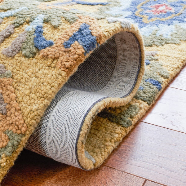 Safavieh Blossom 402 Hand Tufted  Rug IIX Gold / Multi BLM402D-222