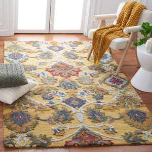 Safavieh Blossom 402 Hand Tufted  Rug IIX Gold / Multi BLM402D-222