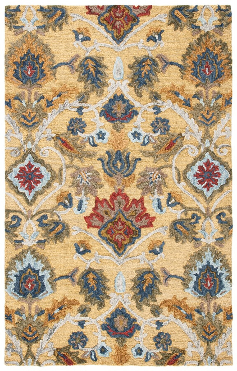 Safavieh Blossom 402 Hand Tufted  Rug IIX Gold / Multi BLM402D-222