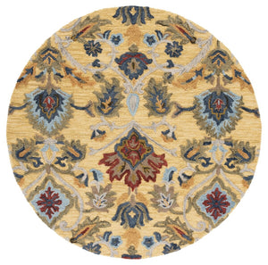 Safavieh Blossom 402 Hand Tufted  Rug IIX Gold / Multi BLM402D-222