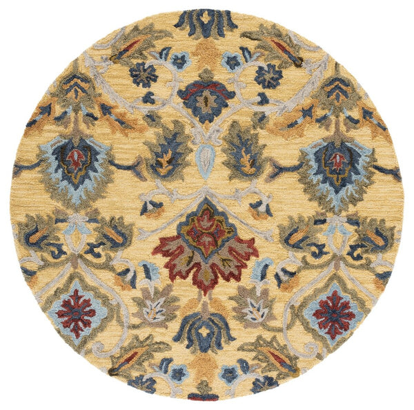 Safavieh Blossom 402 Hand Tufted  Rug IIX Gold / Multi BLM402D-222