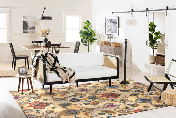 Safavieh Blossom 402 Hand Tufted  Rug IIX Gold / Multi BLM402D-222