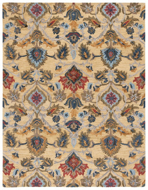 Safavieh Blossom 402 Hand Tufted  Rug IIX Gold / Multi BLM402D-222