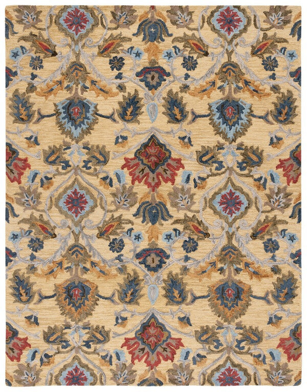 Safavieh Blossom 402 Hand Tufted  Rug IIX Gold / Multi BLM402D-222
