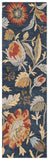Safavieh Blossom 405 Hand Tufted Floral Rug Navy / Red BLM405N-8
