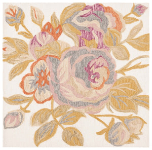 Safavieh Blossom 406 Hand Tufted Floral Rug Ivory / Green BLM406A-8