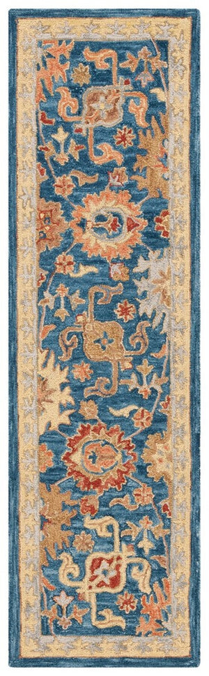 Safavieh Blossom 407 Hand Tufted Floral Rug Navy / Brown BLM407N-8