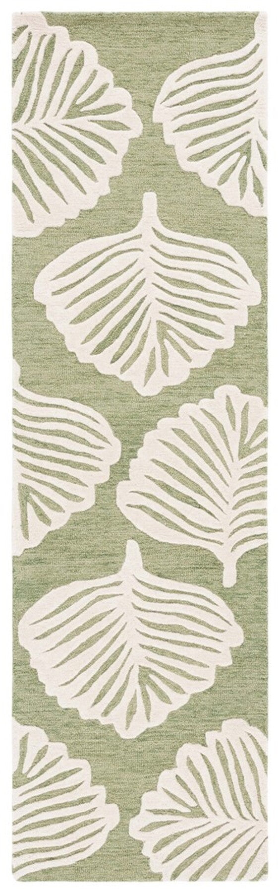 Safavieh Blossom 408 Hand Tufted Floral Rug Ivory / Green BLM408Y-8