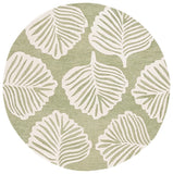 Safavieh Blossom 408 Hand Tufted Floral Rug Ivory / Green BLM408Y-8