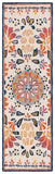 Safavieh Blossom 687 Hand Tufted 80% Wool 20% Cotton Floral Rug Ivory / Red BLM687A-8