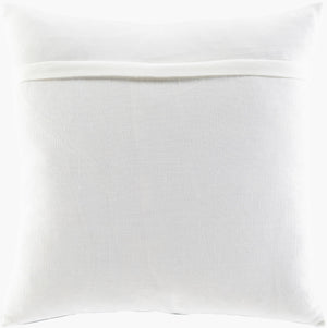 Surya Balliano 20"X20" Modern Accent Pillow Cover - Stylish Woven Polyester For Home Decor & Comfort White Polyester,Polyester Bln002-2020