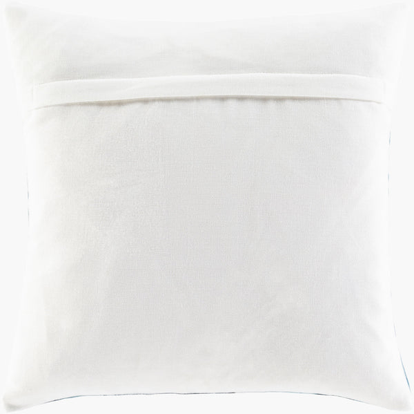 Surya Balliano 20"X20" Modern Accent Pillow Cover - Stylish Woven Polyester For Home Decor & Comfort Blue Polyester,Polyester Bln003-2020p