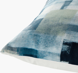 Surya Balliano 20"X20" Modern Accent Pillow Cover - Stylish Woven Polyester For Home Decor & Comfort Blue Polyester,Polyester Bln003-2020p