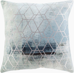 Surya Balliano 20"X20" Modern Accent Pillow Cover - Stylish Woven Polyester For Home Decor & Comfort Light Sage Polyester,Polyester Bln005-1818d