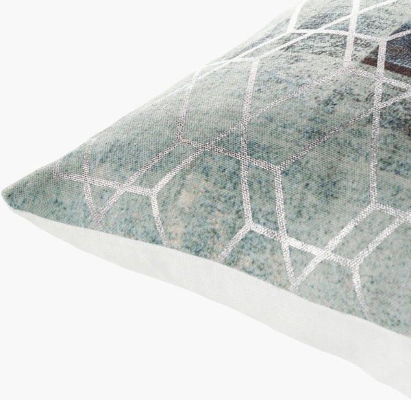 Surya Balliano 20"X20" Modern Accent Pillow Cover - Stylish Woven Polyester For Home Decor & Comfort Light Sage Polyester,Polyester Bln005-1818d