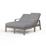 Laguna Double Chaise Lounge in Canvas Natural, No Welt SW3501-99-5404 Sunset West