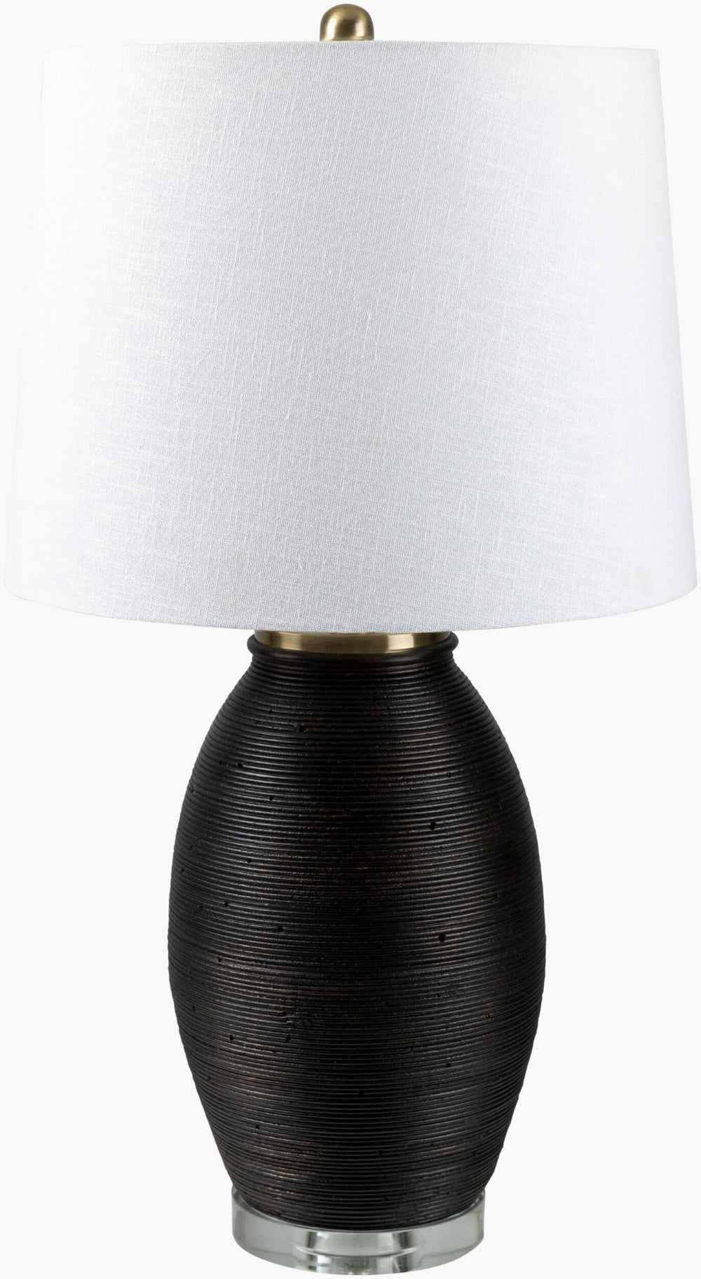 Livabliss Brillo Cement Base Table Lamp with Linen Shade for Industrial or Farmhouse Decor BLO-003