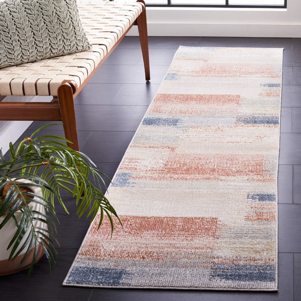 Safavieh Blair Washable 216 BLR216 Flat Weave  Rug Beige / Blue Rust BLR216B-9