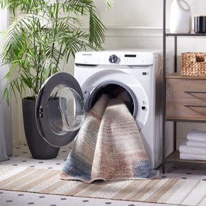 Safavieh Blair Washable 216 BLR216 Flat Weave  Rug Beige / Blue Rust BLR216B-9