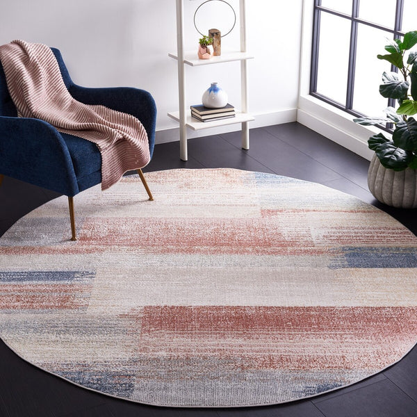 Safavieh Blair Washable 216 BLR216 Flat Weave  Rug Beige / Blue Rust BLR216B-9