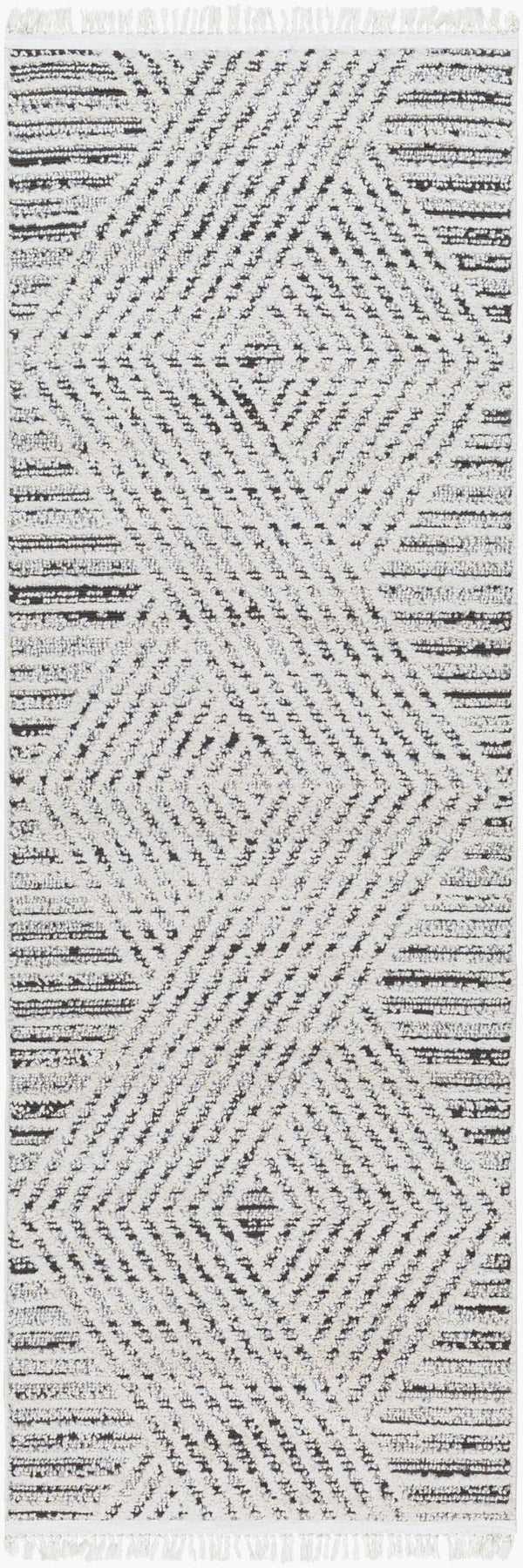 Livabliss Berlin Geometric Runner Rug Turkey Woven Polypropylene Blend for Hallways and Entryways Sage, Ivory 2'7" x 7'3" BLR2302-2773