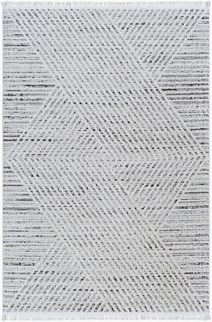 Livabliss Berlin Geometric Runner Rug Turkey Woven Polypropylene Blend for Hallways and Entryways Sage, Ivory 6'7" x 9' BLR2302-679