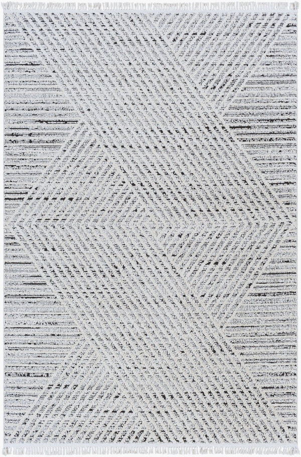 Livabliss Berlin Geometric Runner Rug Turkey Woven Polypropylene Blend for Hallways and Entryways Sage, Ivory 6'7" x 9' BLR2302-679