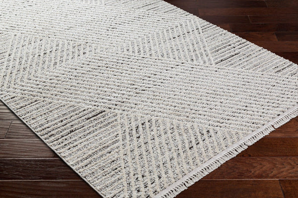 Livabliss Berlin Geometric Runner Rug Turkey Woven Polypropylene Blend for Hallways and Entryways Sage, Ivory 6'7" x 9' BLR2302-679