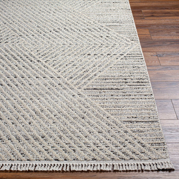 Livabliss Berlin Geometric Runner Rug Turkey Woven Polypropylene Blend for Hallways and Entryways Sage, Ivory 6'7" x 9' BLR2302-679