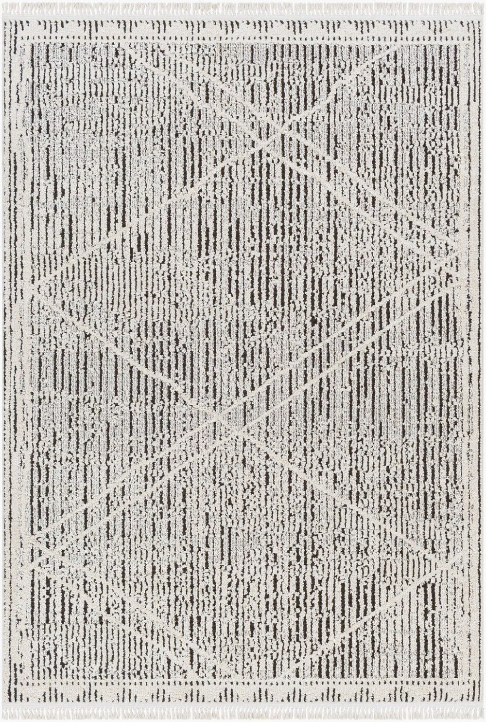 Livabliss Berlin Global Inspired Runner Rug Polypropylene Blend for Hallways and Entryways Sage, Dark Brow 5'3" x 7' BLR2306-537