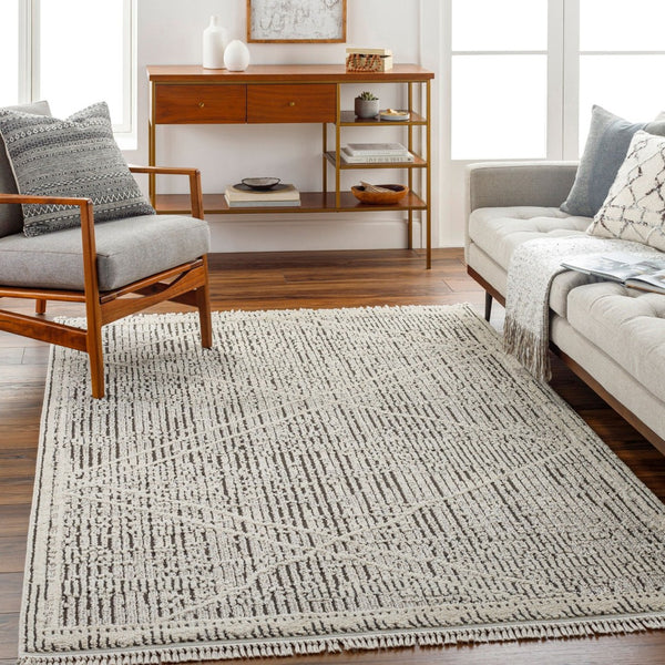 Livabliss Berlin Global Inspired Runner Rug Polypropylene Blend for Hallways and Entryways Sage, Dark Brow 2'7" x 7'3" BLR2306-2773