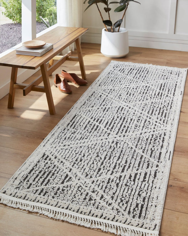 Livabliss Berlin Global Inspired Runner Rug Polypropylene Blend for Hallways and Entryways Sage, Dark Brow 5'3" x 7' BLR2306-537