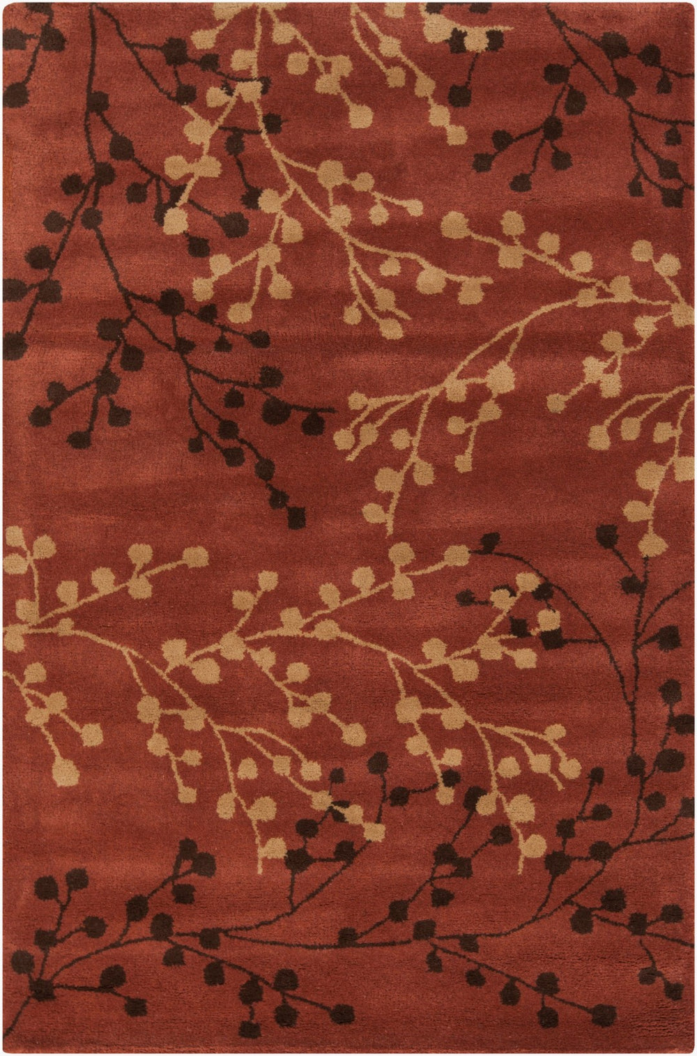 Surya Blossoms Bls-2602 8' X 8' Hand Tufted Wool Rug - Modern Decor With Medium Pile & One Year Warranty  Wool Bls2602-912