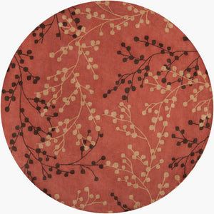 Surya Blossoms Bls-2602 8' X 8' Hand Tufted Wool Rug - Modern Decor With Medium Pile & One Year Warranty  Wool Bls2602-8rd