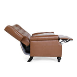 Christopher Knight Home® - Noble House - Trillium Contemporary Faux Leather Tufted Oversized Recliner with Nailhead Trim