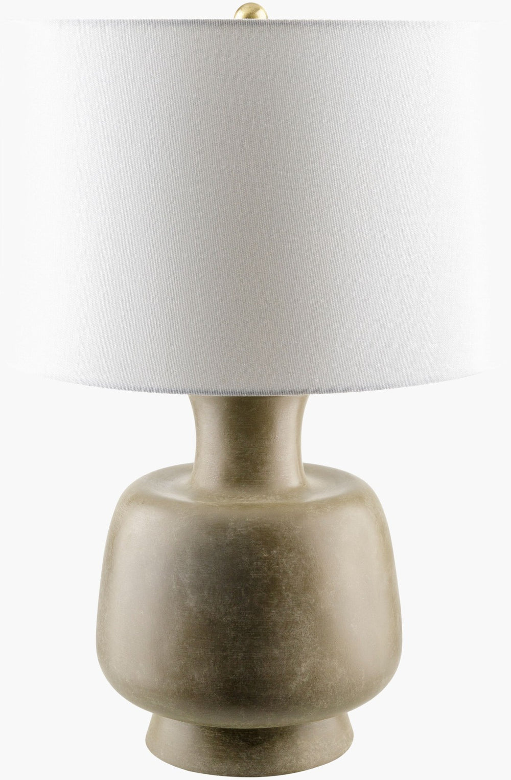 Livabliss Belton Textured Resin Table Lamp with Linen Shade for Warm Ambient Living Spaces BLT-002