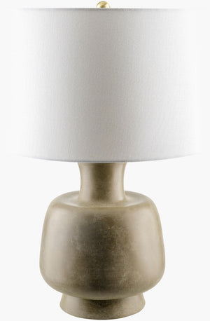 Livabliss Belton Textured Resin Table Lamp with Linen Shade for Warm Ambient Living Spaces BLT-002