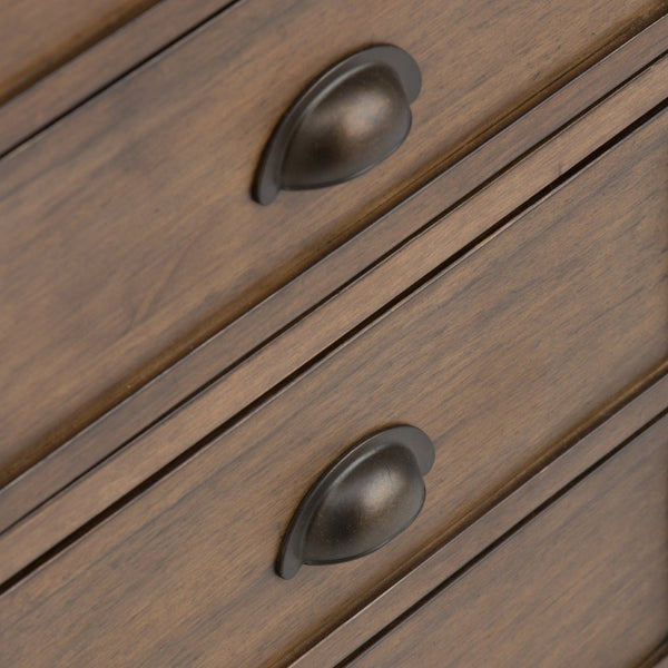 English Elm Redmond Console Sofa Table - Rustic Solid Wood Design With Storage & Unique Natural Charm B136P158102-GIGA