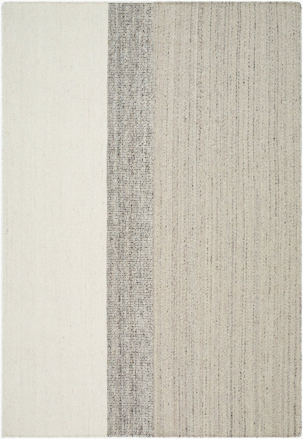 Livabliss Bolu Handwoven Wool Accent Rug Artisan Crafted in India for Entryways and Small Spaces Ivory, Charcoal 9' x 12' BLU2300-912