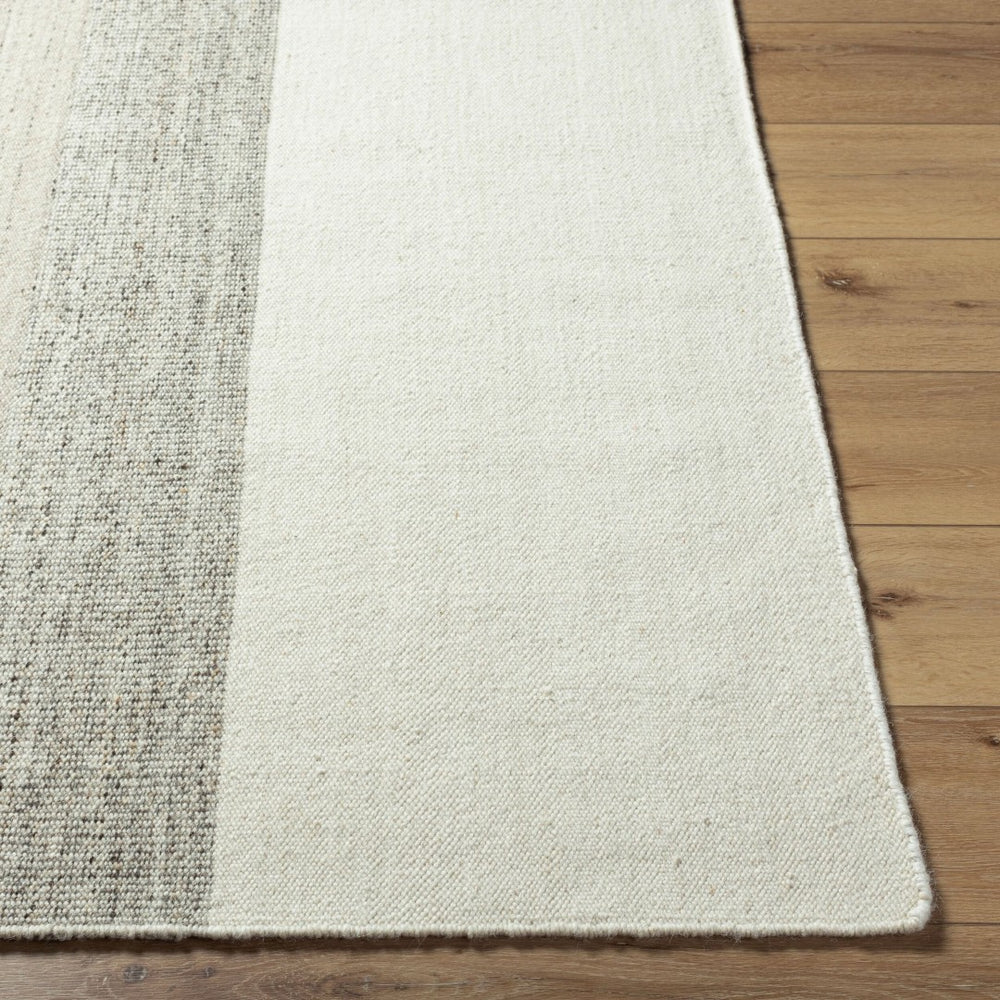 Livabliss Bolu Handwoven Wool Accent Rug Artisan Crafted in India for Entryways and Small Spaces Ivory, Charcoal 9' x 12' BLU2300-912
